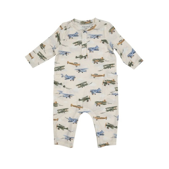 Angel Dear Other - Angel Dear Viscose Bamboo Jumpsuit 6-12M NWT